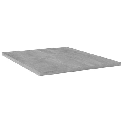 Bookshelf Boards 4 pcs Concrete Gray 15.7"x19.7"x0.6" Engineered Wood