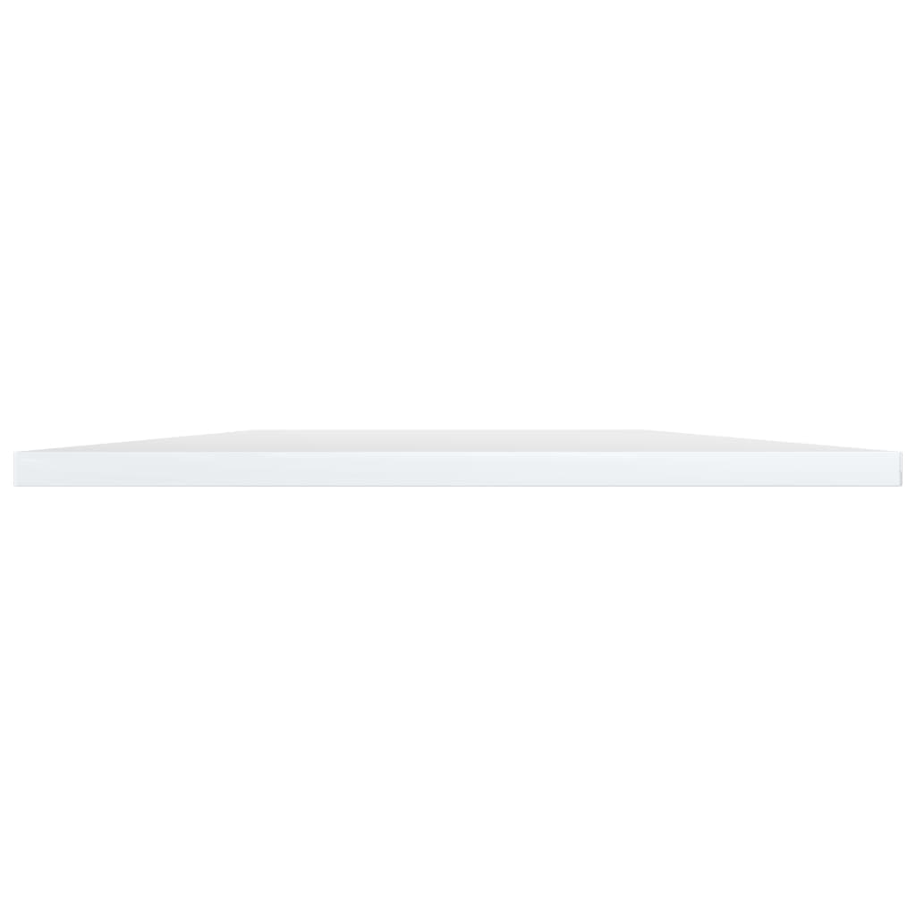 Bookshelf Boards 8 pcs High Gloss White 15.7"x19.7"x0.6" Engineered Wood