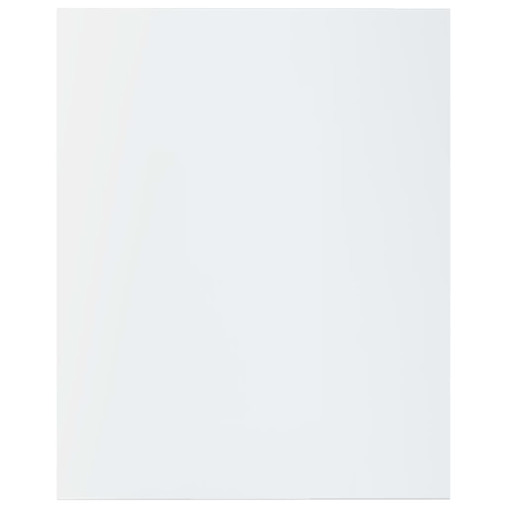 Bookshelf Boards 8 pcs High Gloss White 15.7"x19.7"x0.6" Engineered Wood