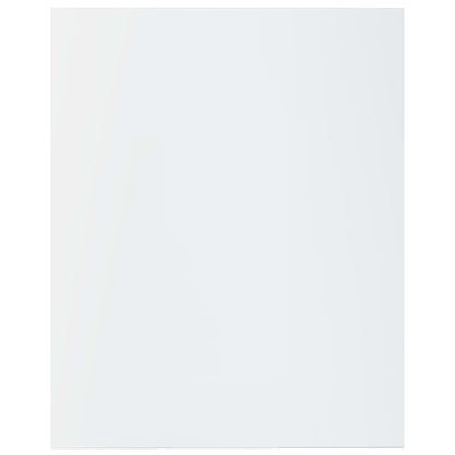 Bookshelf Boards 8 pcs High Gloss White 15.7"x19.7"x0.6" Engineered Wood