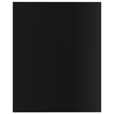 Bookshelf Boards 8 pcs High Gloss Black 40x50x1.5 cm Engineered Wood