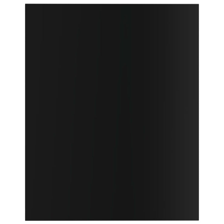 Bookshelf Boards 8 pcs High Gloss Black 40x50x1.5 cm Engineered Wood