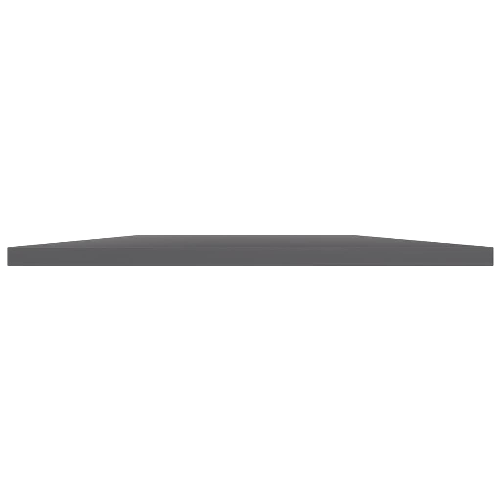 Bookshelf Boards 8 pcs High Gloss Gray 15.7"x19.7"x0.6" Engineered Wood