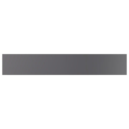 Bookshelf Boards 4 pcs High Gloss Gray 23.6"x3.9"x0.6" Engineered Wood