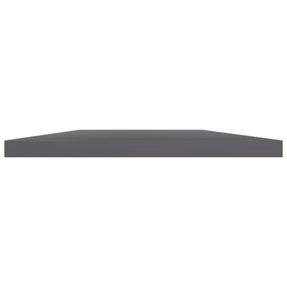 Bookshelf Boards 8 pcs High Gloss Gray 23.6"x15.7"x0.6" Engineered Wood