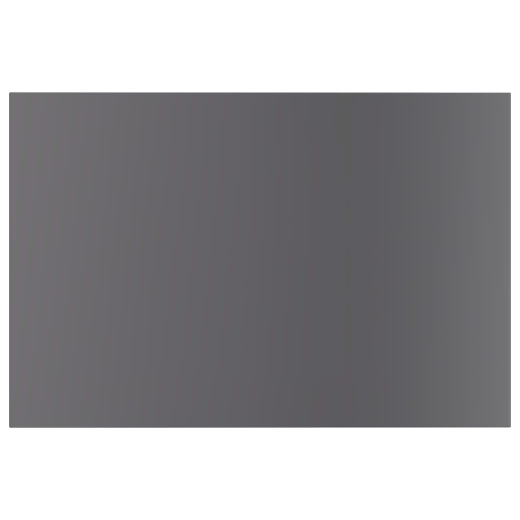 Bookshelf Boards 8 pcs High Gloss Gray 23.6"x15.7"x0.6" Engineered Wood