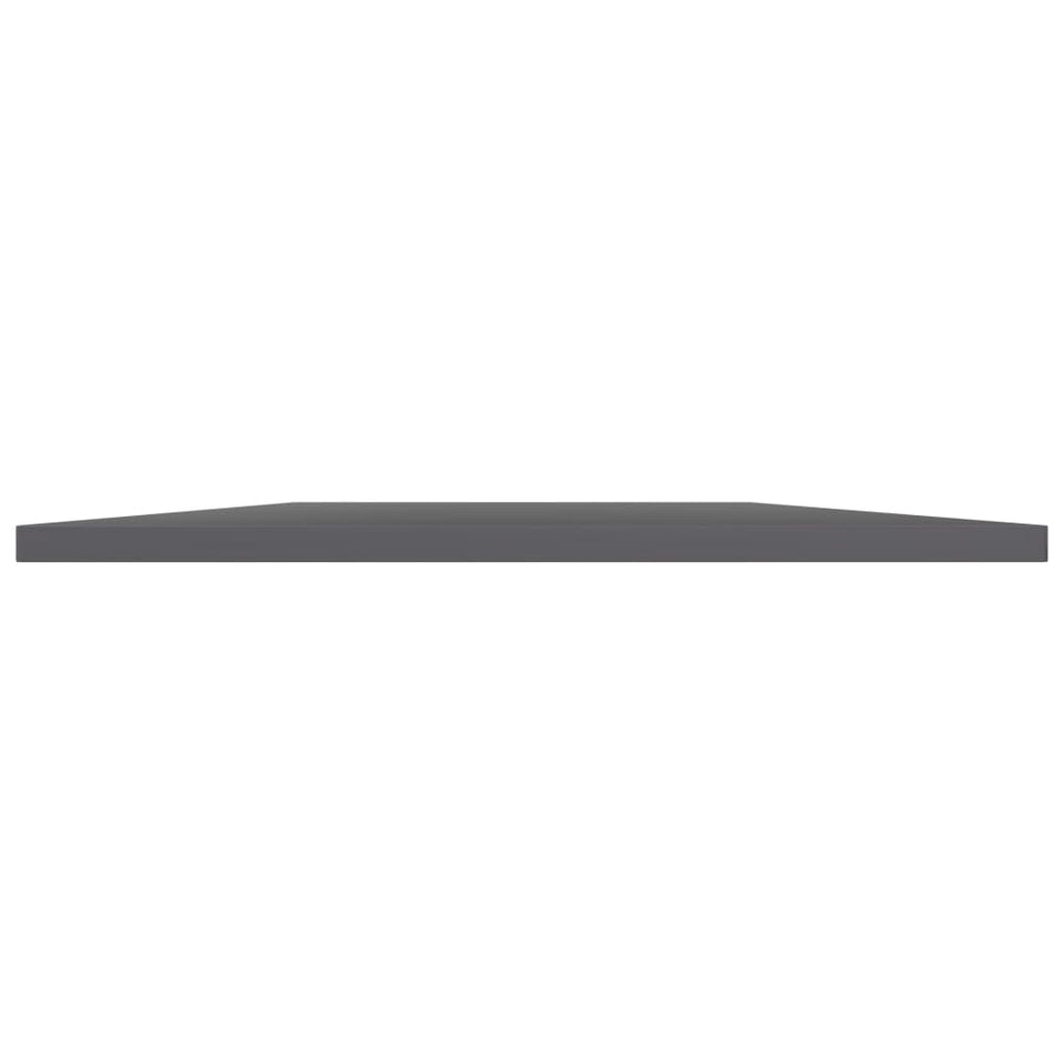 Bookshelf Boards 8 pcs High Gloss Grey 60x50x1.5 cm Engineered Wood