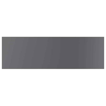 805312 vidaXL Bookshelf Boards 4 pcs High Gloss Grey 80x20x1,5 cm Engineered Wood