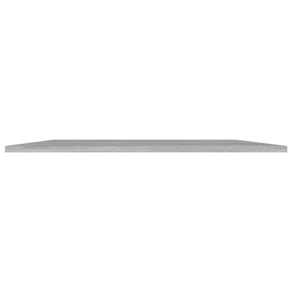 Bookshelf Boards 8 pcs Concrete Gray 31.5"x11.8"x0.6" Engineered Wood
