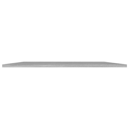 Bookshelf Boards 8 pcs Concrete Gray 31.5"x11.8"x0.6" Engineered Wood
