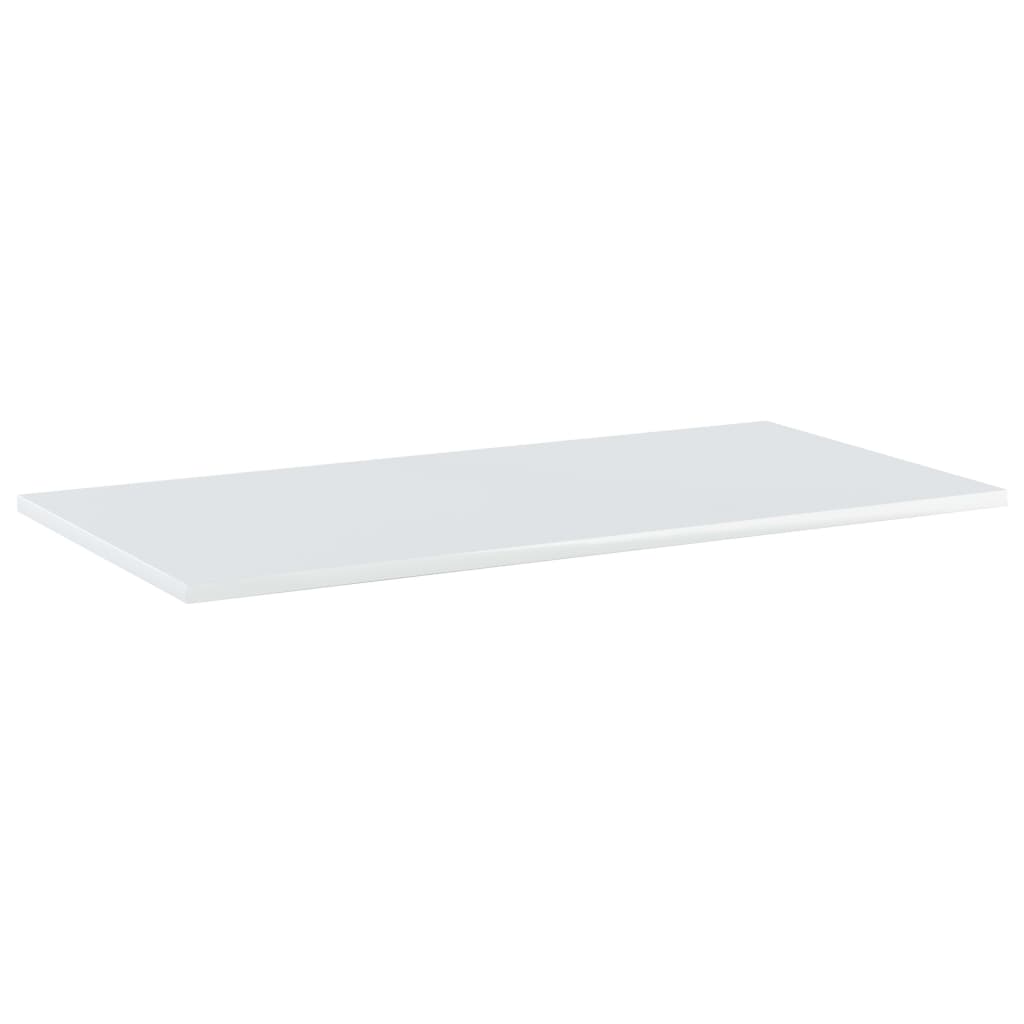 Bookshelf Boards 8 pcs High Gloss White 80x40x1.5 cm Engineered Wood
