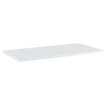 Bookshelf Boards 8 pcs High Gloss White 80x40x1.5 cm Engineered Wood