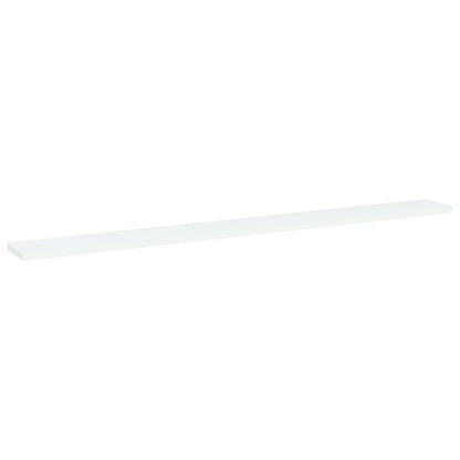 Bookshelf Boards 4 pcs White 39.4"x3.9"x0.6" Engineered Wood