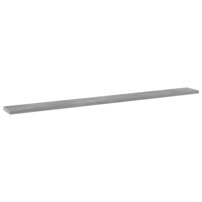 Bookshelf Boards 4 pcs Concrete Gray 39.4"x3.9"x0.6" Engineered Wood
