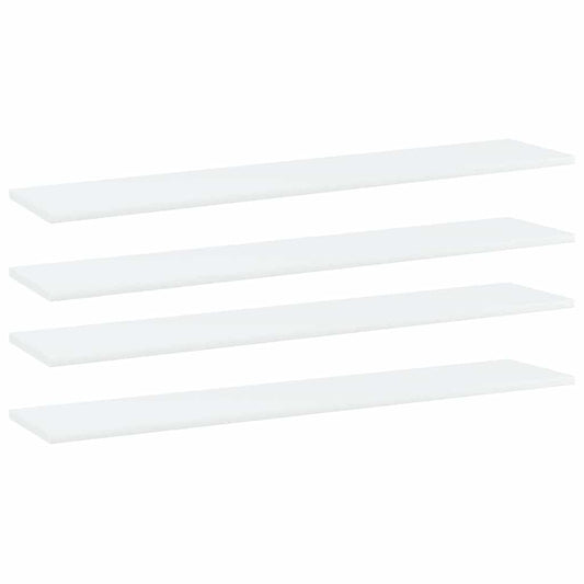 805378 vidaXL Bookshelf Boards 4 pcs White 100x20x1,5 cm Engineered Wood
