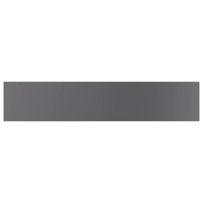 Bookshelf Boards 4 pcs High Gloss Gray 39.4"x7.9"x0.6" Engineered Wood