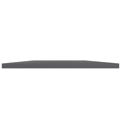 Bookshelf Boards 4 pcs High Gloss Gray 39.4"x15.7"x0.6" Engineered Wood