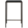 5 Piece Garden Bar Set Poly Rattan Brown