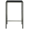 5 Piece Garden Bar Set Poly Rattan Grey