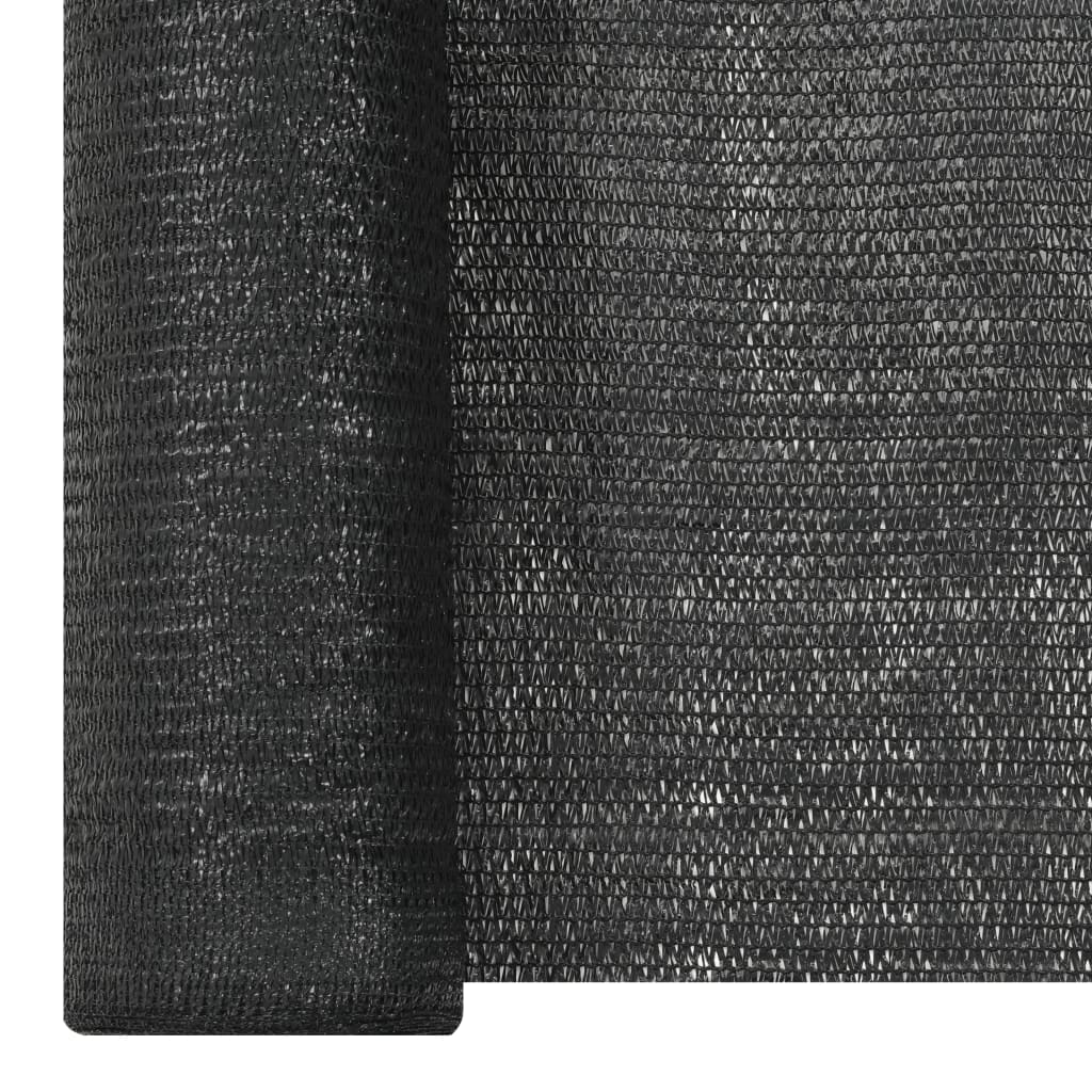 Privacy Net Black 1.2x25 m HDPE 150 g/m²