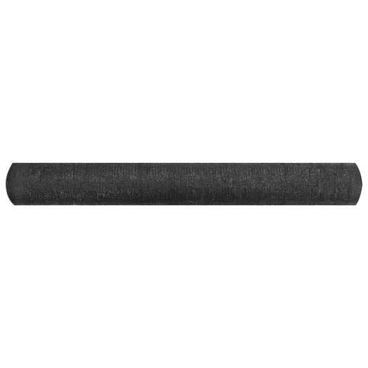 Privacy Net Black 1.5x25 m HDPE 195 g/m²