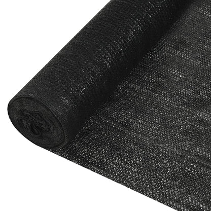 Privacy Net Black 1.5x50 m HDPE 195 g/m²