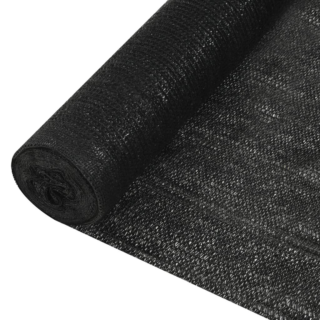 Privacy Net Black 1.8x25 m HDPE 195 g/m²
