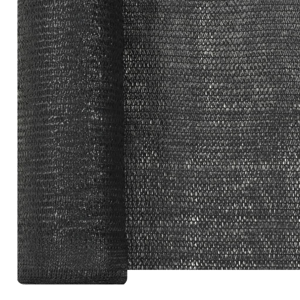 Privacy Net Black 1.8x25 m HDPE 195 g/m²