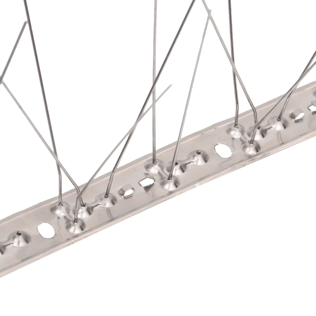 5-row Stainless Steel Bird & Pigeon Spikes Set of 20 10 m