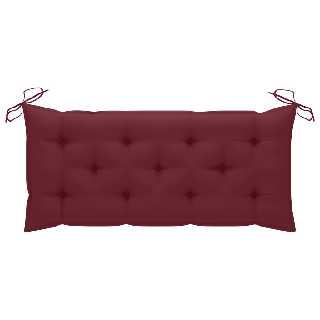 Patio Bench with Cushion 47.2'' Solid Acacia Wood