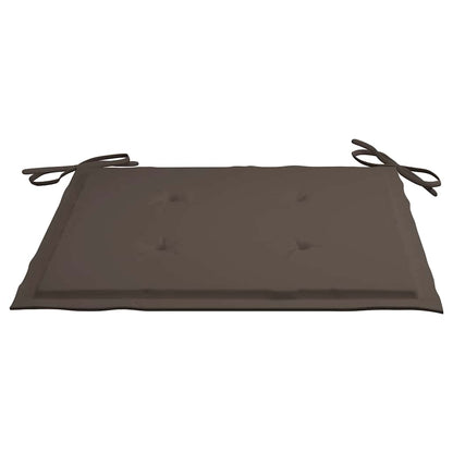 Folding Patio Chairs 2 pcs with Cushions Bamboo