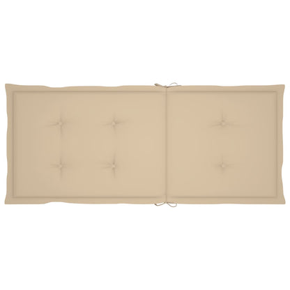Patio Reclining Chairs 3 pcs with Cushions Solid Acacia Wood