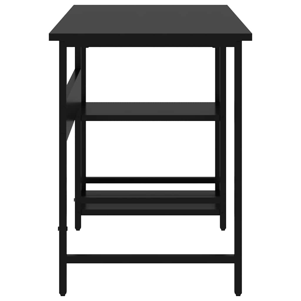 Computer Desk Black 105x50x72 cm MDF and Metal