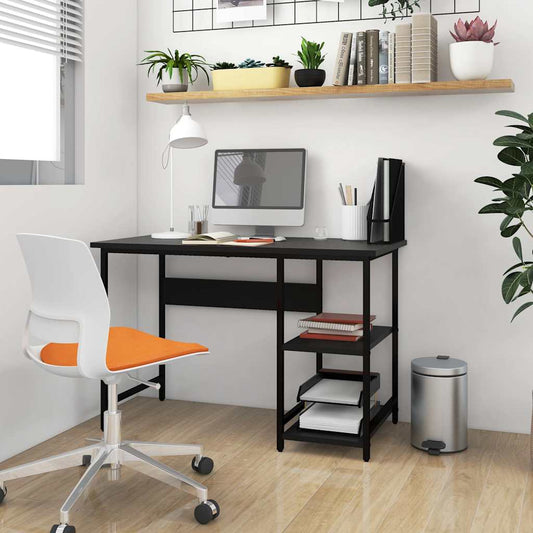 Computer Desk | Black | MDF | 105 x 55 x 72 cm | Durable | Computer Desk