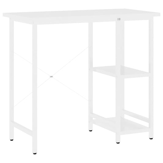 Computer Desk | White | MDF | 80x40x72 cm |  Durable  | Computer Desk