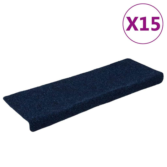 Carpet Stair Tread |  Set of 15 | Blue