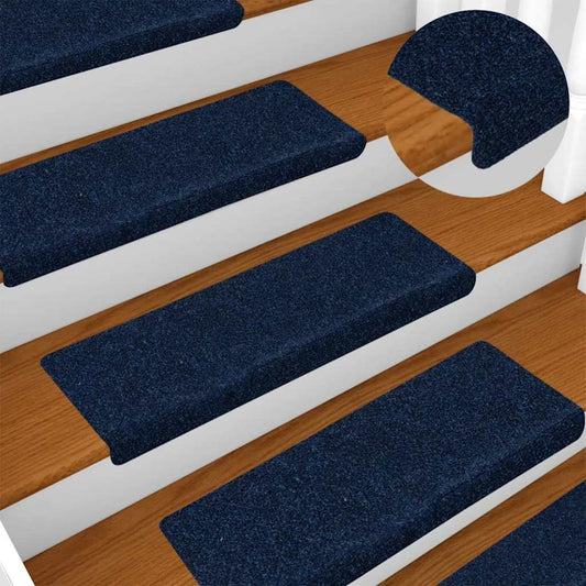 Carpet Stair Tread |  Set of 15 | Blue