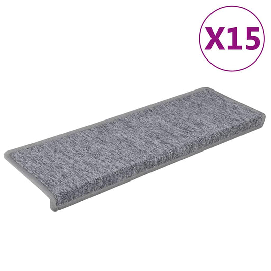 Stair Tread | Set of 15 | White and Grey