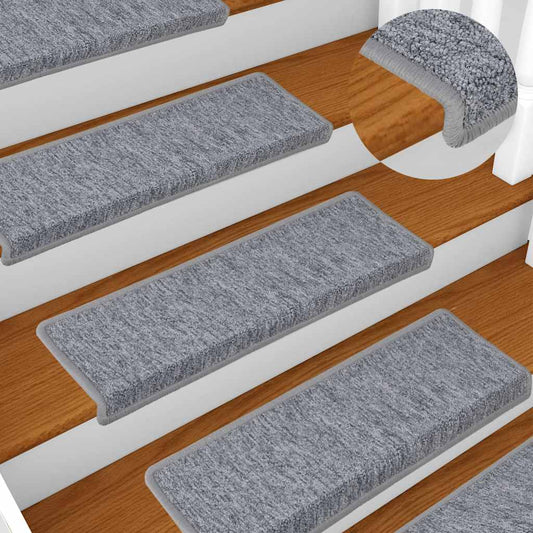 Stair Tread | Set of 15 | White and Grey