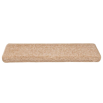 Stair Mats 15 pcs 65x21x4 cm Gold Rectangular Edge