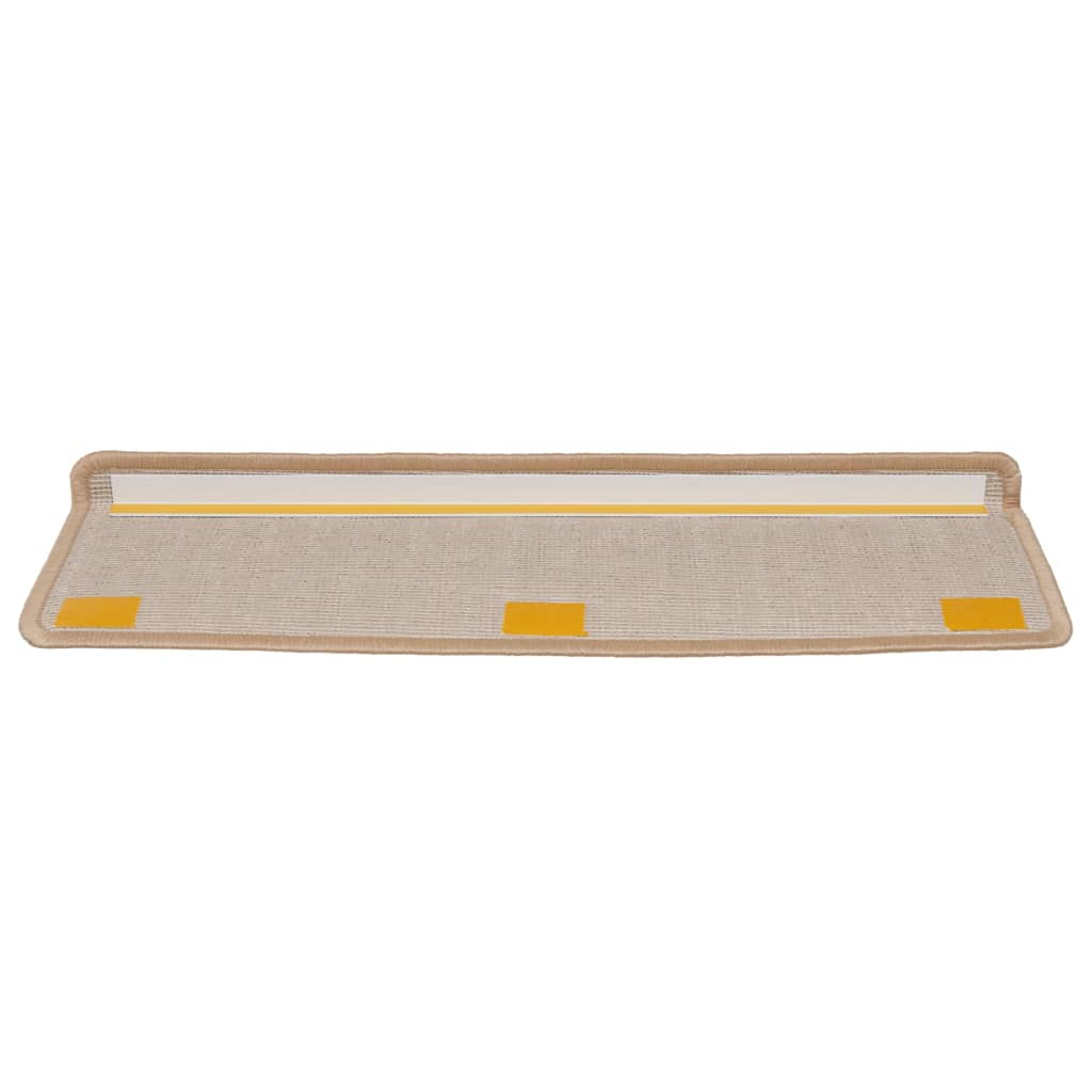 Stair Mats 15 pcs 65x21x4 cm Gold Rectangular Edge