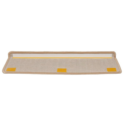 Stair Mats 15 pcs 65x21x4 cm Gold Rectangular Edge