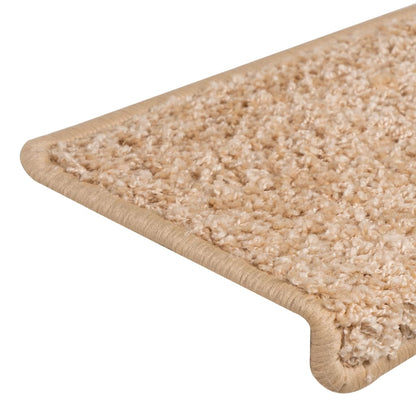 Stair Mats 15 pcs 65x21x4 cm Gold Rectangular Edge
