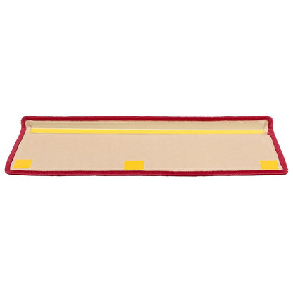 Stair Mats Self-adhesive 15 pcs 65x21x4 cm Red