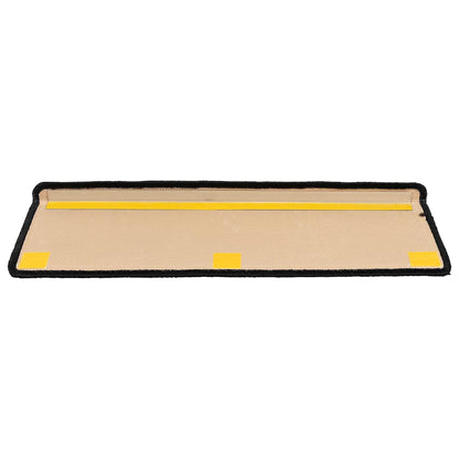 Stair Mats Self-adhesive 15 pcs 65x21x4 cm Black and Grey