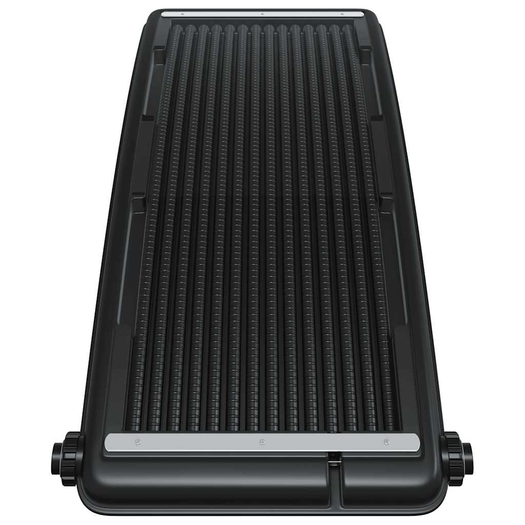 Solar Pool Heating Panel Set of 2 Black HDPE, PC, Aluminum Medium