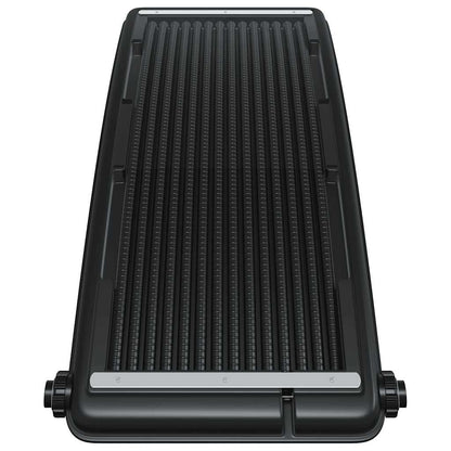 Solar Pool Heating Panel Set of 2 Black HDPE, PC, Aluminum Medium