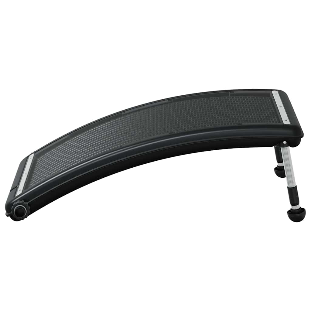 Solar Pool Heating Panel Set of 2 Black HDPE, PC, Aluminum Medium