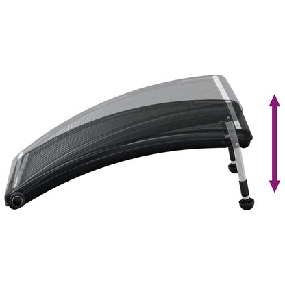 Solar Pool Heating Panel Set of 2 Black HDPE, PC, Aluminum Medium