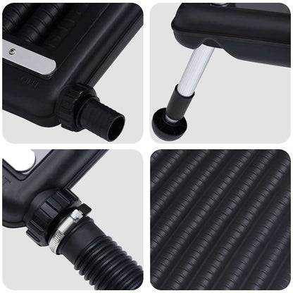 Solar Pool Heating Panel Set of 2 Black HDPE, PC, Aluminum Medium